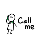 日常で使える ほんわか白いひと - 英語 -（個別スタンプ：20）