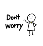 日常で使える ほんわか白いひと - 英語 -（個別スタンプ：23）