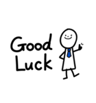 日常で使える ほんわか白いひと - 英語 -（個別スタンプ：24）