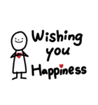 日常で使える ほんわか白いひと - 英語 -（個別スタンプ：28）