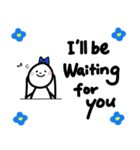 日常で使える ほんわか白いひと - 英語 -（個別スタンプ：33）