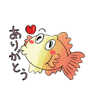 金魚の賑やかスタンプ（個別スタンプ：4）