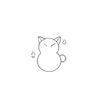 猫だるま1（個別スタンプ：3）