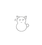 猫だるま1（個別スタンプ：8）