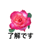 yasuおばさんの薔薇言葉 R1（個別スタンプ：17）