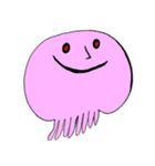 海月ちゃんのカラフルなクラゲちゃん（個別スタンプ：23）