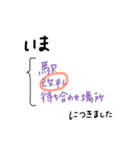 待ち合わせのときに素早く返信する（個別スタンプ：2）