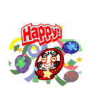 わらう。だるま（個別スタンプ：1）