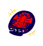わらう。だるま（個別スタンプ：3）