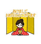 年末年始に使える女の子のスタンプ（個別スタンプ：3）