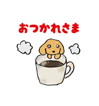 ミニチュアダックスの親子 冬編（個別スタンプ：3）