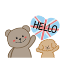 イギリス好きなくまとトイプー2（個別スタンプ：1）