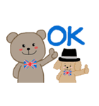 イギリス好きなくまとトイプー2（個別スタンプ：6）