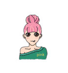 HAPPY HAIR COLOR GIRLS（個別スタンプ：3）
