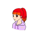 HAPPY HAIR COLOR GIRLS（個別スタンプ：5）