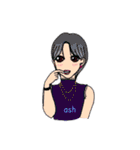 HAPPY HAIR COLOR GIRLS（個別スタンプ：6）