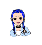 HAPPY HAIR COLOR GIRLS（個別スタンプ：8）