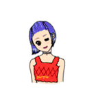 HAPPY HAIR COLOR GIRLS（個別スタンプ：13）
