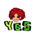 HAPPY HAIR COLOR GIRLS（個別スタンプ：21）