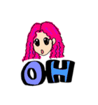 HAPPY HAIR COLOR GIRLS（個別スタンプ：23）