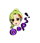 HAPPY HAIR COLOR GIRLS（個別スタンプ：24）