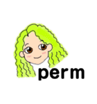 HAPPY HAIR COLOR GIRLS（個別スタンプ：32）