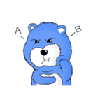 青い熊君（個別スタンプ：4）