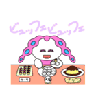 モチロンのメイクアップスタンプ（個別スタンプ：5）