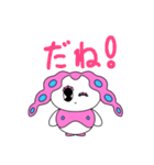 モチロンのメイクアップスタンプ（個別スタンプ：16）