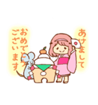 新年のごあいさつ～りぶれちゃんの子年（個別スタンプ：1）