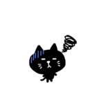 黒ネコくろの生理スタンプ（個別スタンプ：17）