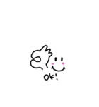 かおカオ顔スタンプ（個別スタンプ：3）