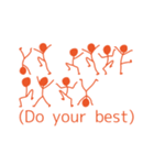 想いを伝える棒人間（個別スタンプ：18）