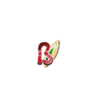 大体：赤001(2/3)アルファベット（個別スタンプ：38）