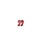 大体：赤001(2/3)アルファベット（個別スタンプ：39）