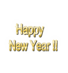 大体：金004 お祝いの言葉/EN（個別スタンプ：1）