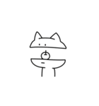 影ねこのねこスタンプ（個別スタンプ：6）
