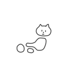 影ねこのねこスタンプ（個別スタンプ：11）