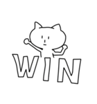 影ねこのねこスタンプ（個別スタンプ：17）