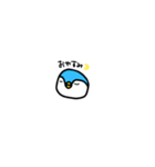 みずいろペンギンとヒヨコ（個別スタンプ：3）