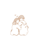 かわよいカップルスタンプ（個別スタンプ：4）