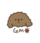 ふわふわトイプードル。（個別スタンプ：2）