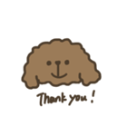 ふわふわトイプードル。（個別スタンプ：4）