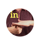 on in under byの英語の勉強（個別スタンプ：6）
