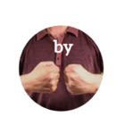 on in under byの英語の勉強（個別スタンプ：8）