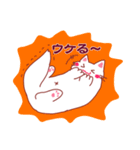 あわてぎみの白ネコ（個別スタンプ：7）