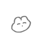 おもち もち うさぎ（個別スタンプ：3）