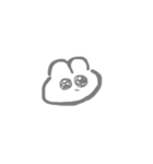 おもち もち うさぎ（個別スタンプ：6）