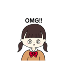 女の子のまいにちスタンプ（個別スタンプ：4）