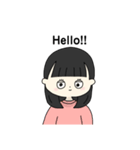 女の子のまいにちスタンプ（個別スタンプ：5）